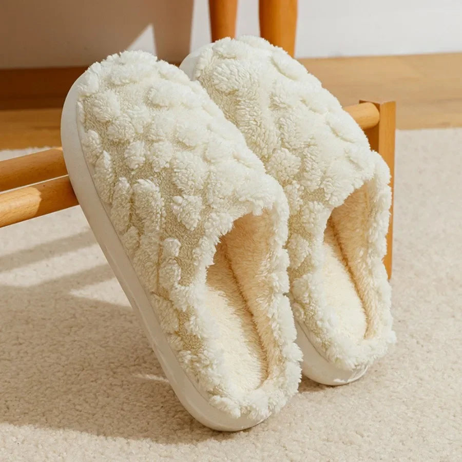 Unisex Warm Plush House Slippers