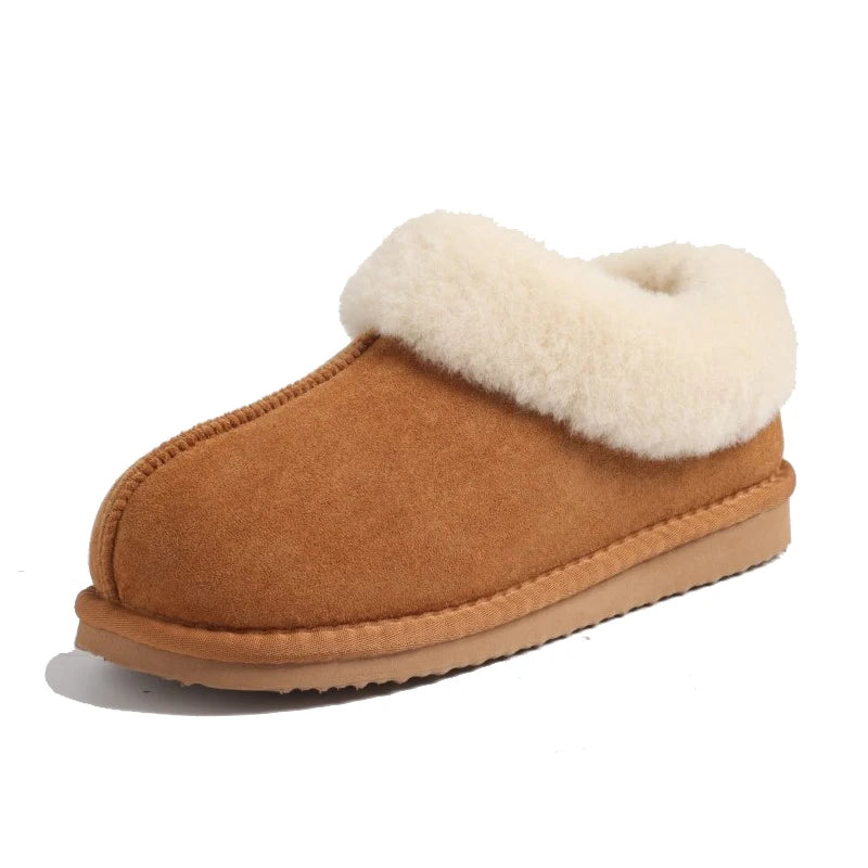 Faux Suede Fuzzy Slippers