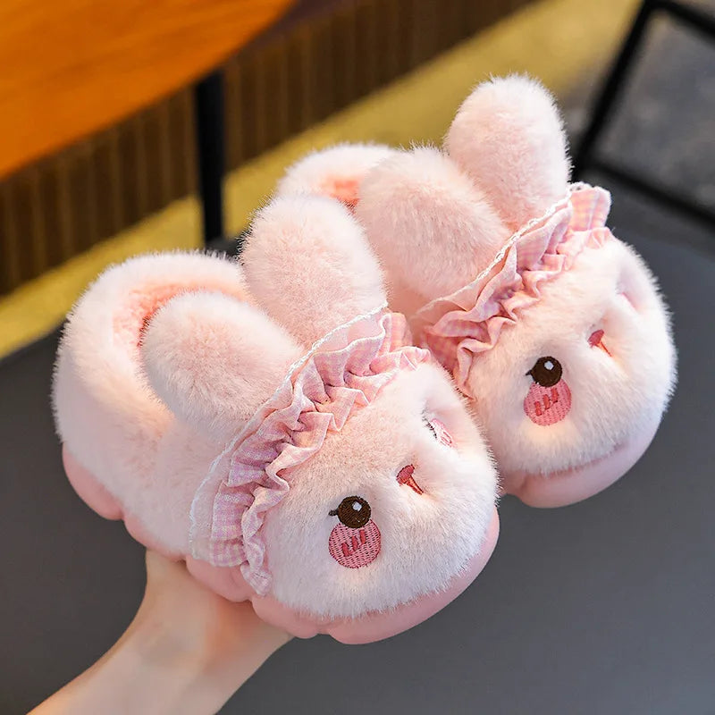 Plush Flannel Home Slippers