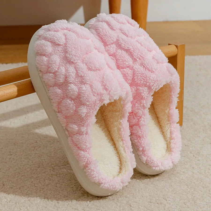 Unisex Warm Plush House Slippers