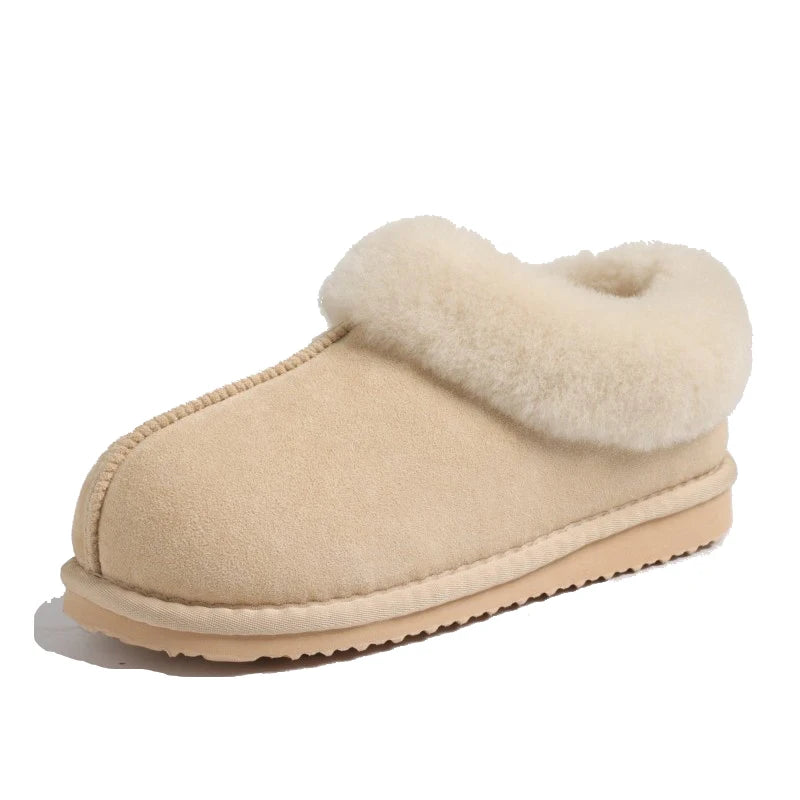 Faux Suede Fuzzy Slippers