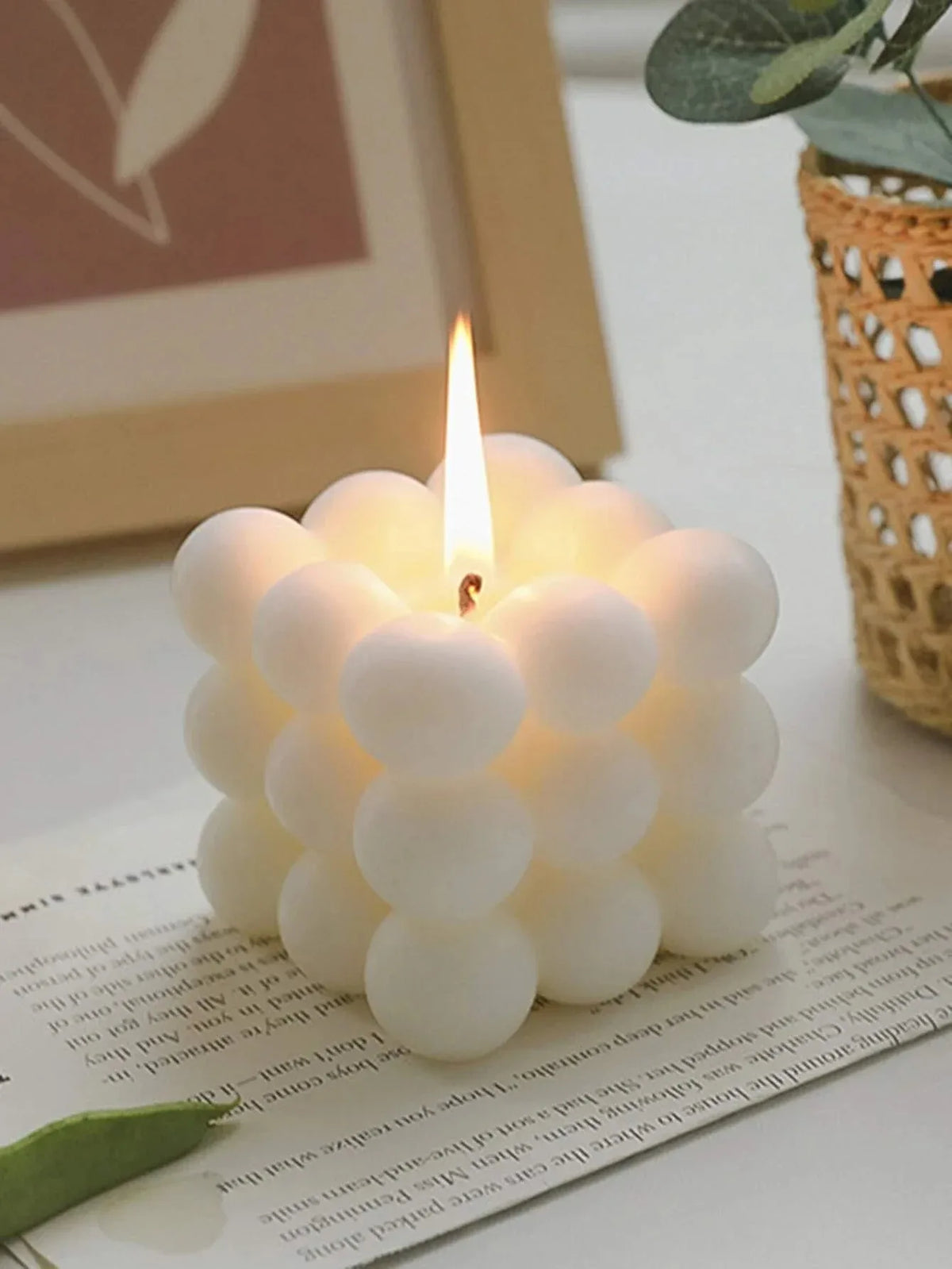 Sculptural Ball Soy Wax Aromatherapy Candle