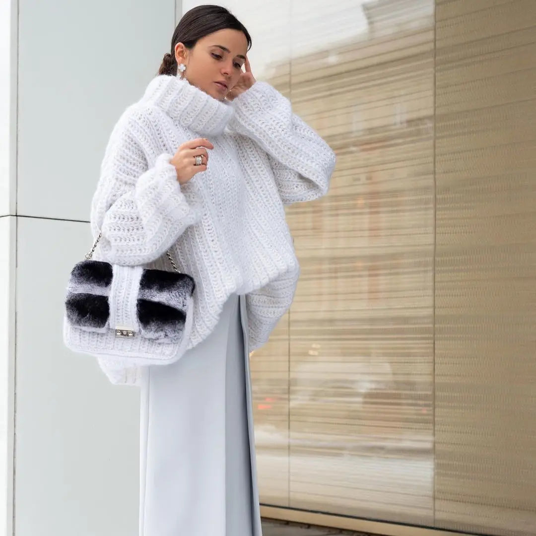 Cozy Turtleneck Knit Sweater