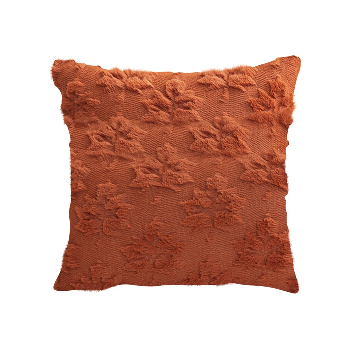 Plush Pumpkin & Snowflake Holiday Pillow Cover