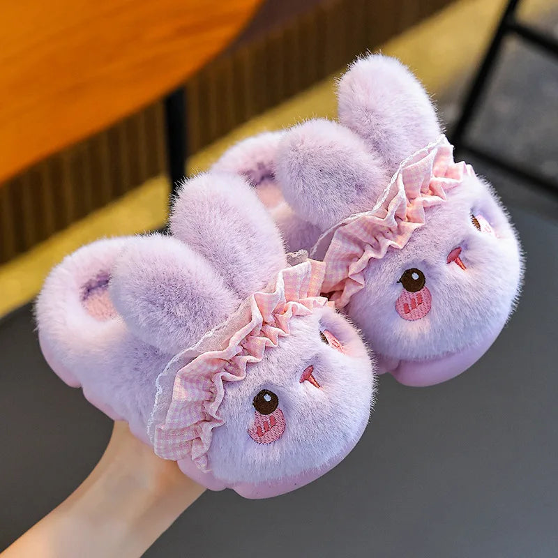 Plush Flannel Home Slippers