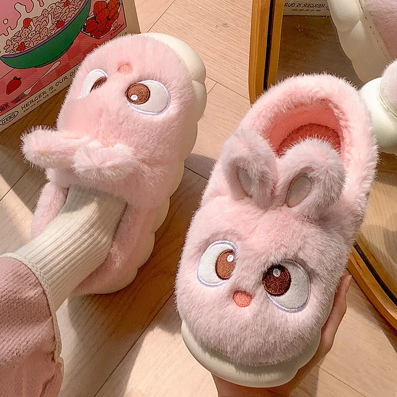 Plush Flannel Home Slippers