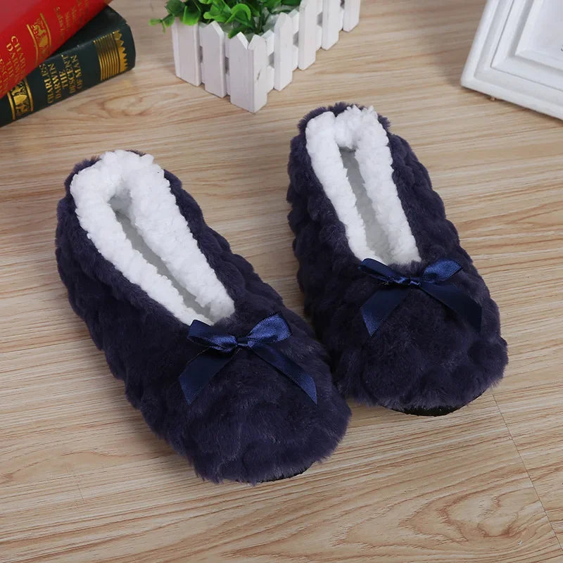 Fuzzy Mouse-Ear Slippers