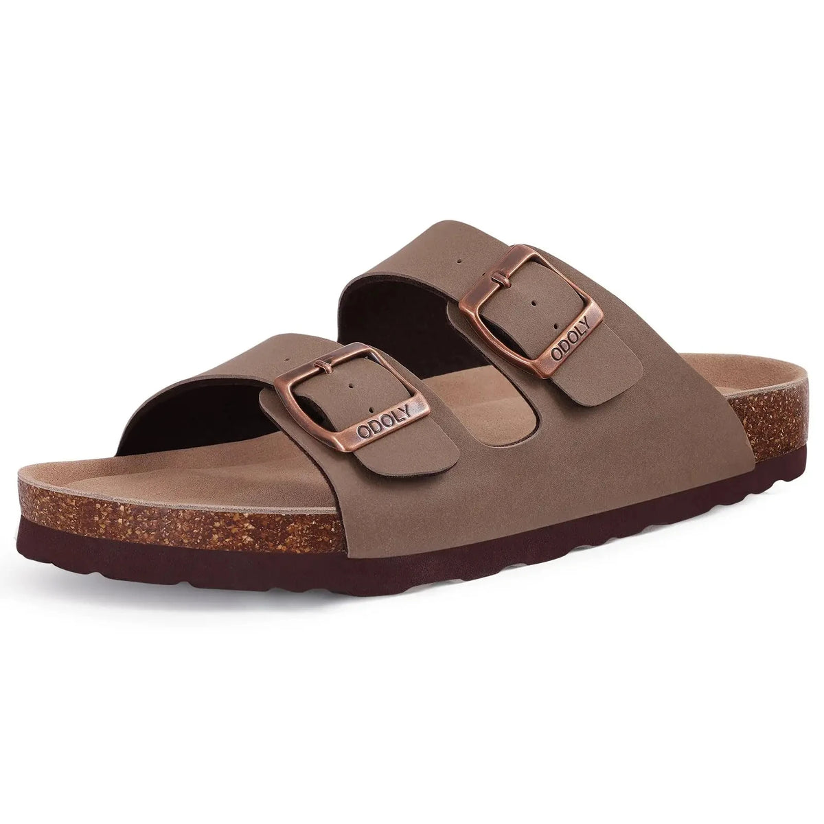 Suede Cork-Sole Clogs