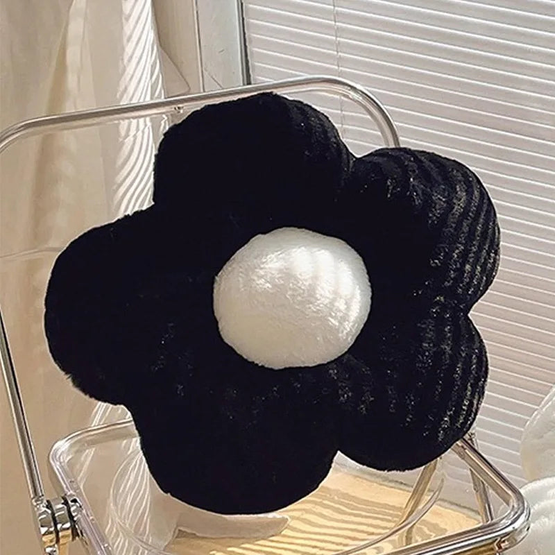 Plush Flower Decorative Cushion