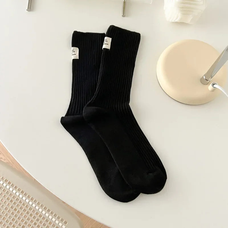 Candy Color Cotton Crew Socks