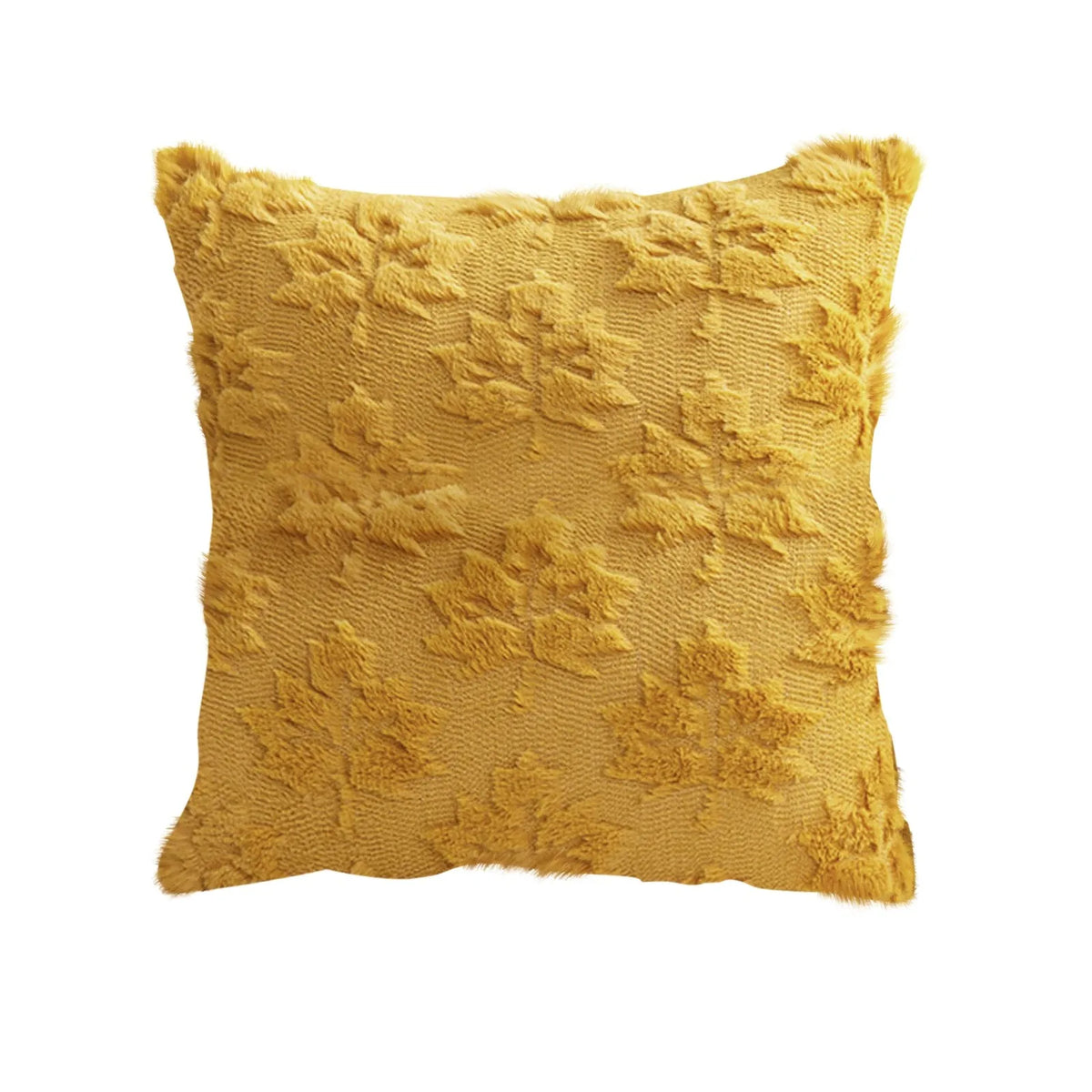Plush Pumpkin & Snowflake Holiday Pillow Cover