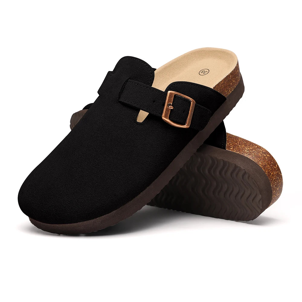 Classic Suede Cork Clogs