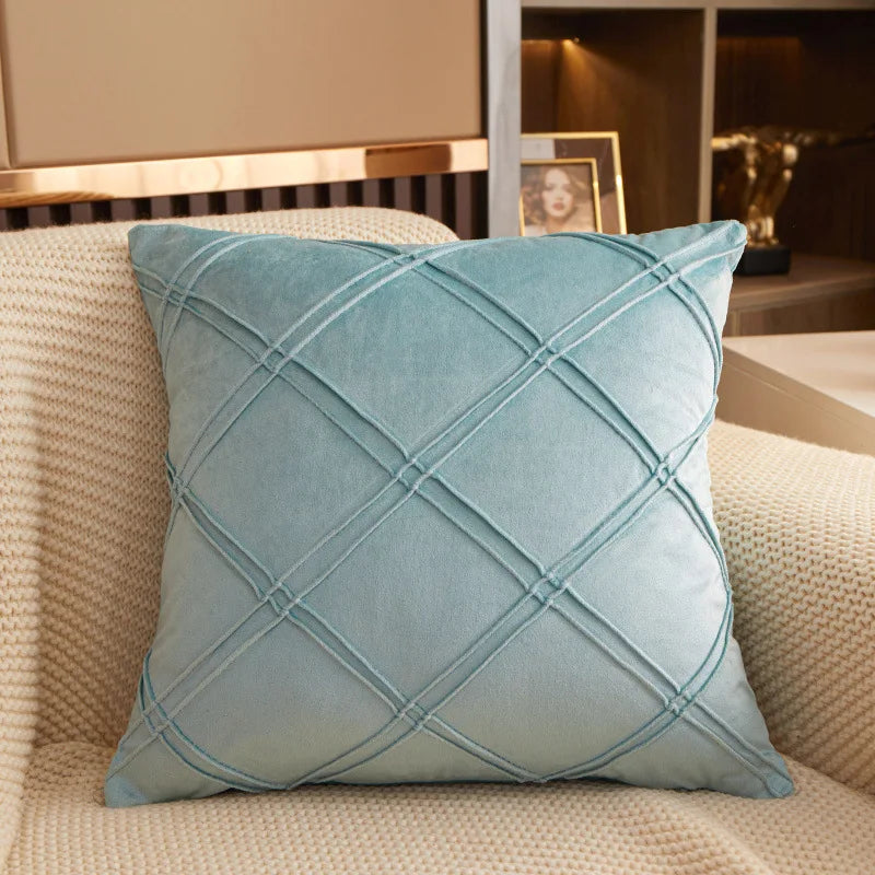 Super Soft Textured Velvet Decorative Pillow Cover