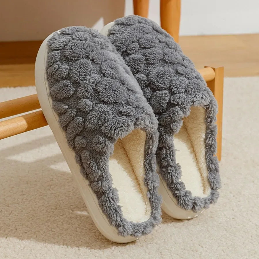 Unisex Warm Plush House Slippers