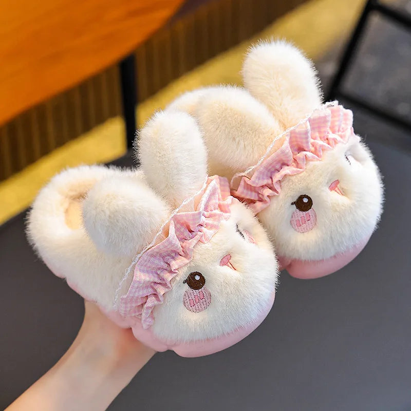Plush Flannel Home Slippers