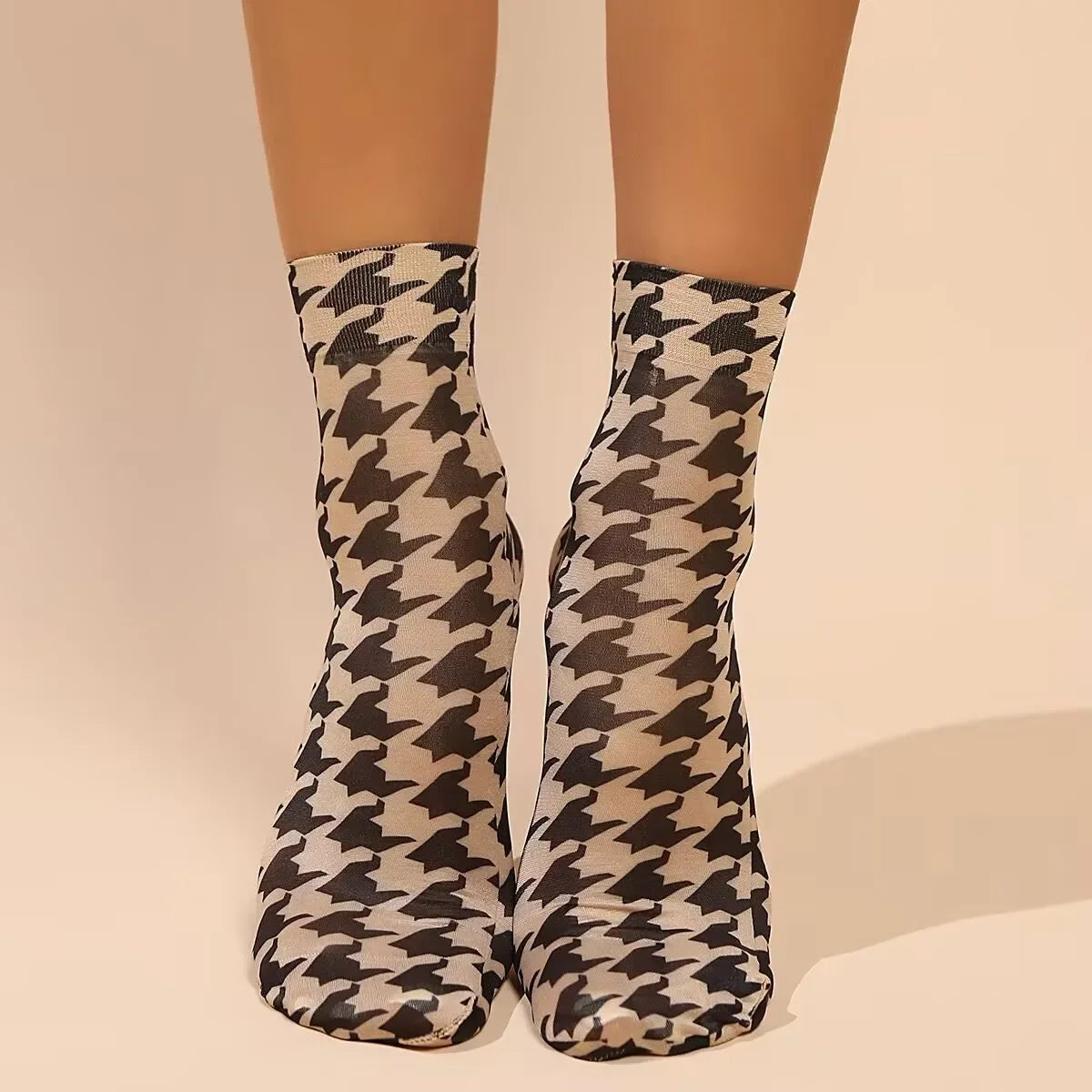 Leopard Floral Ultra-Thin Socks