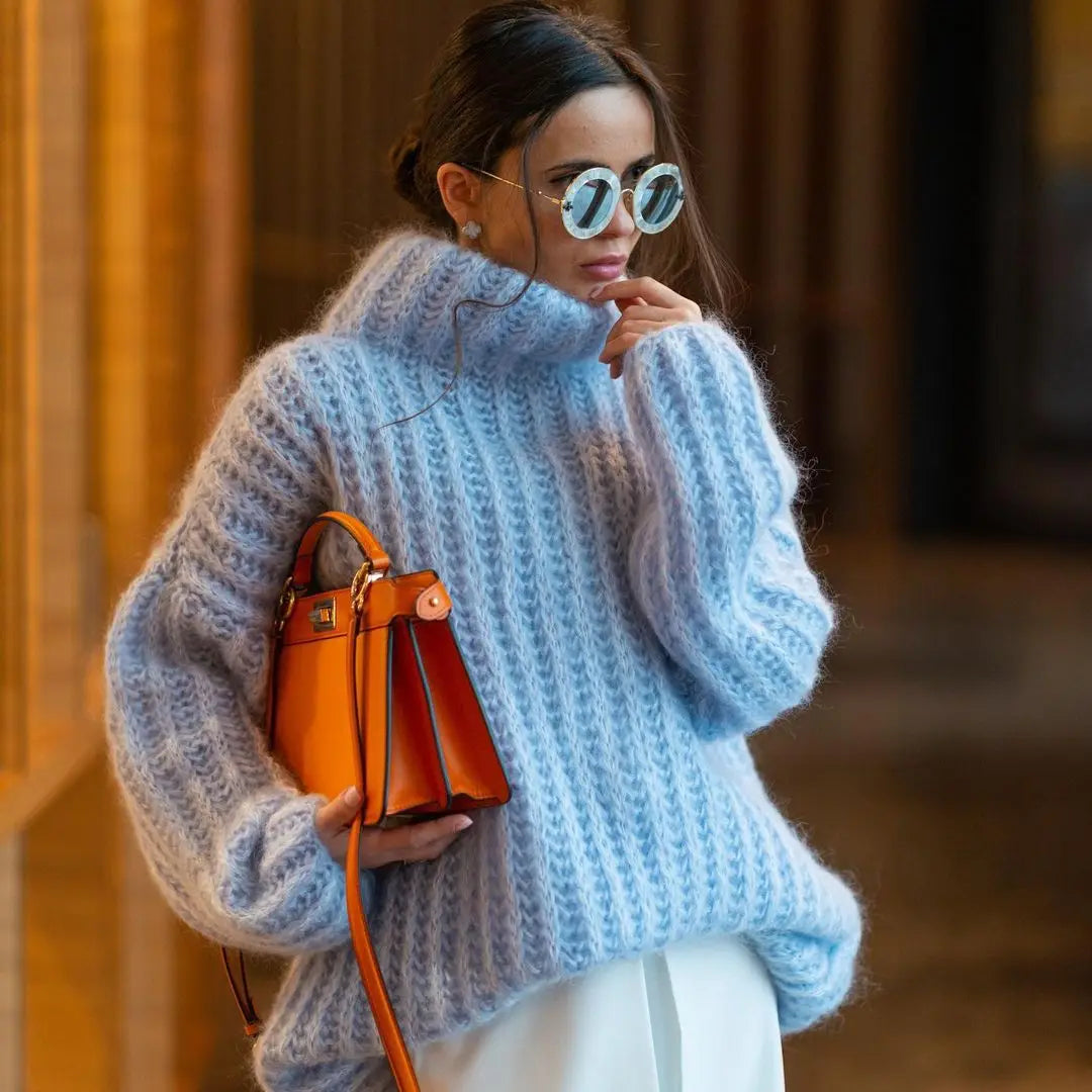 Cozy Turtleneck Knit Sweater