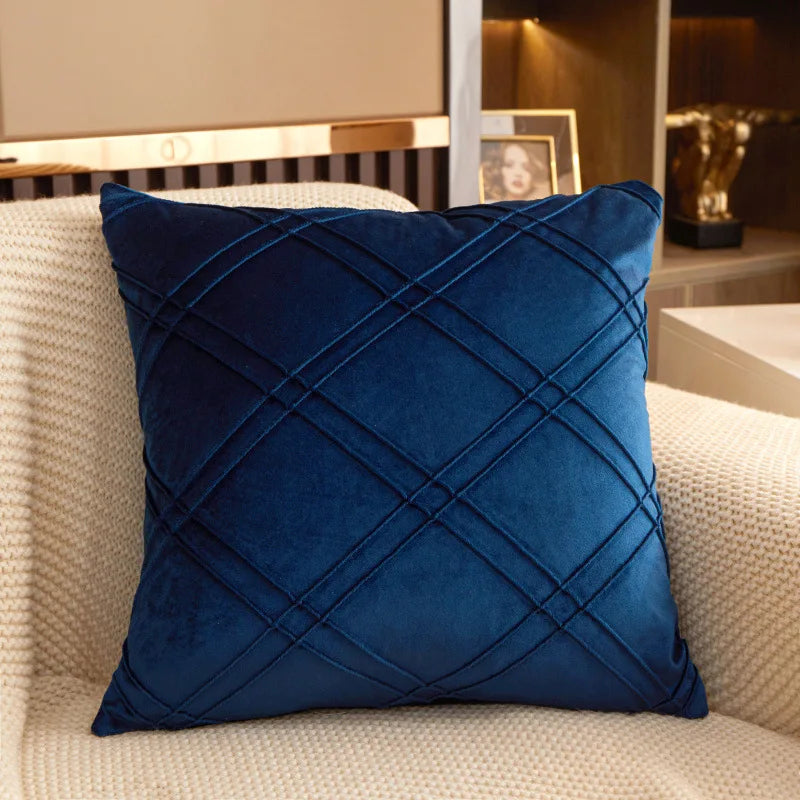 Super Soft Textured Velvet Decorative Pillow Cover