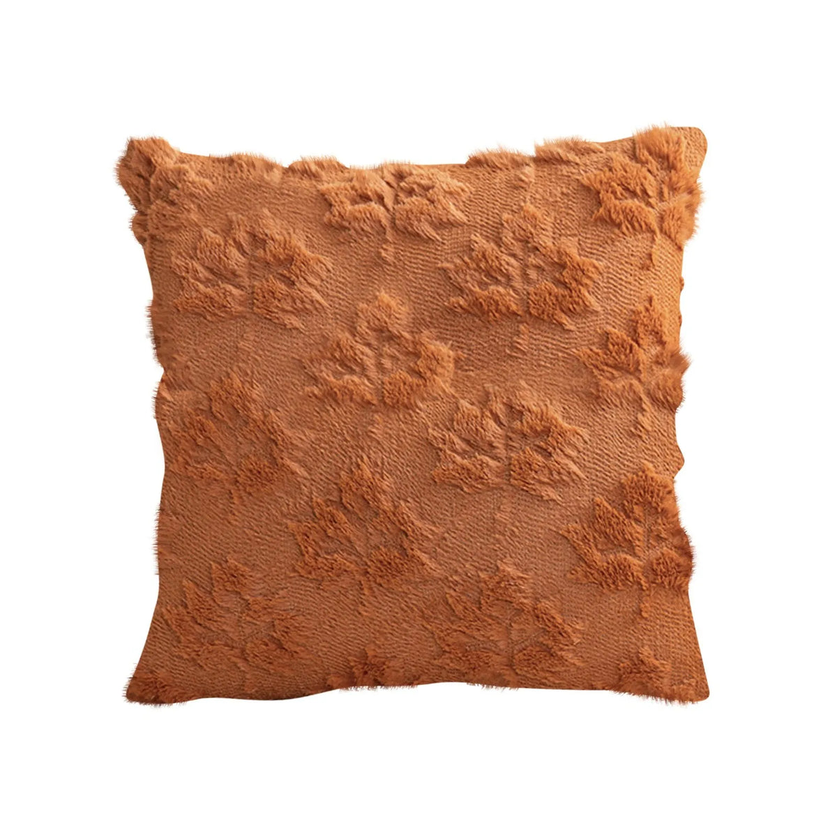 Plush Pumpkin & Snowflake Holiday Pillow Cover