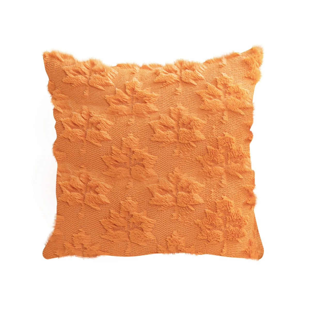 Plush Pumpkin & Snowflake Holiday Pillow Cover