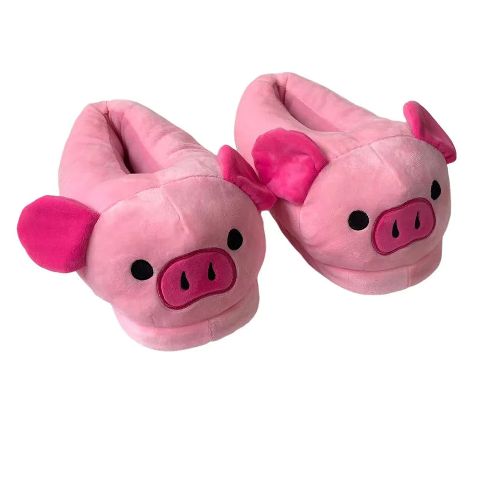 Cute Pig Plush Slippers