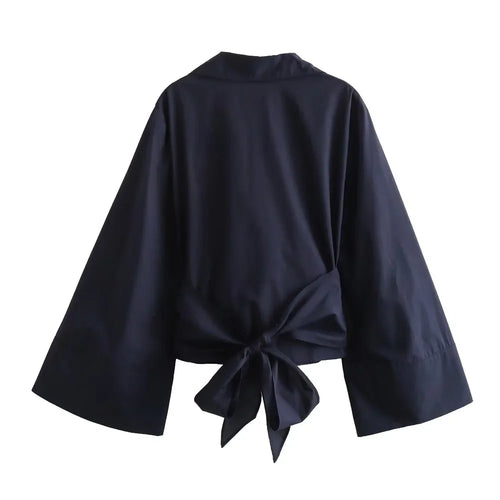 Bow-Tie Poplin Shirt