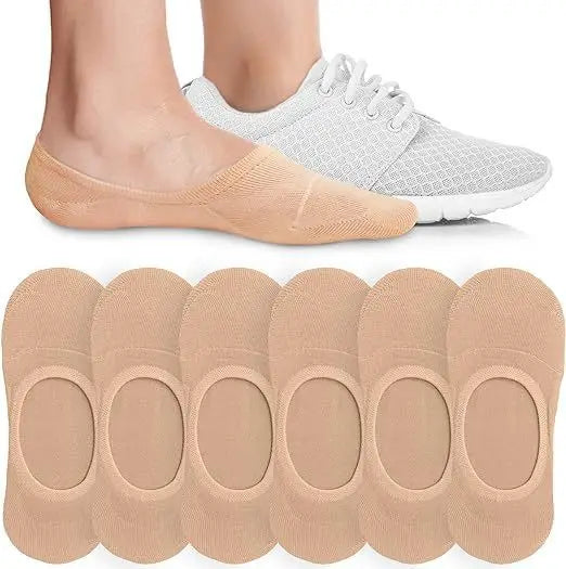 Invisible Non-Slip Cotton Socks