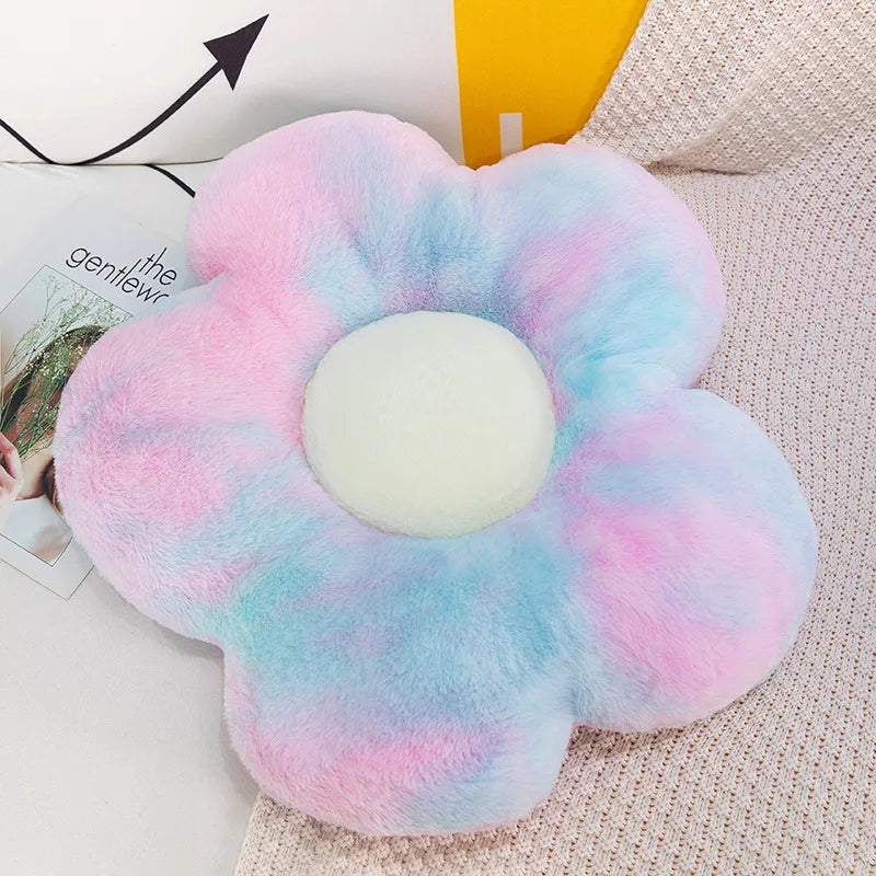 Plush Flower Decorative Cushion