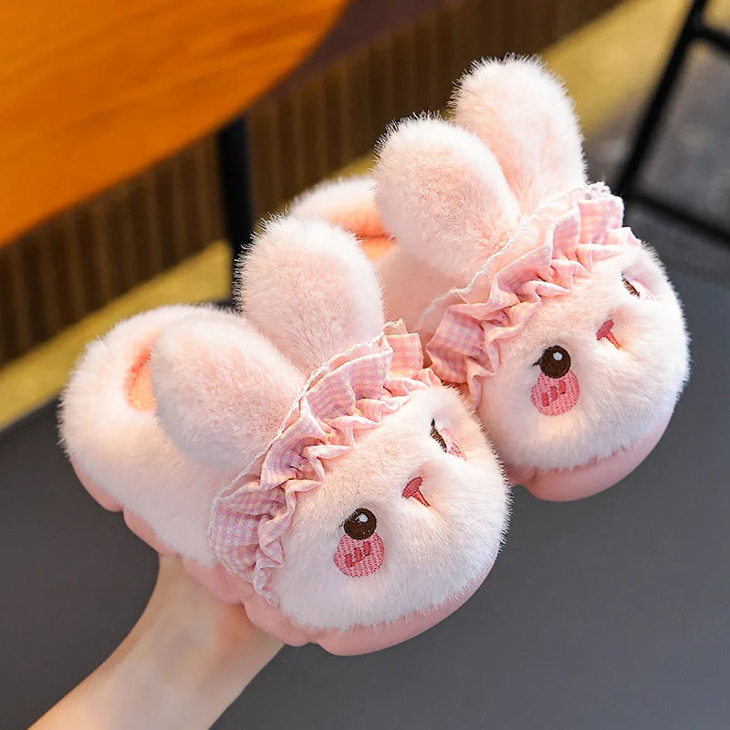 Plush Flannel Home Slippers