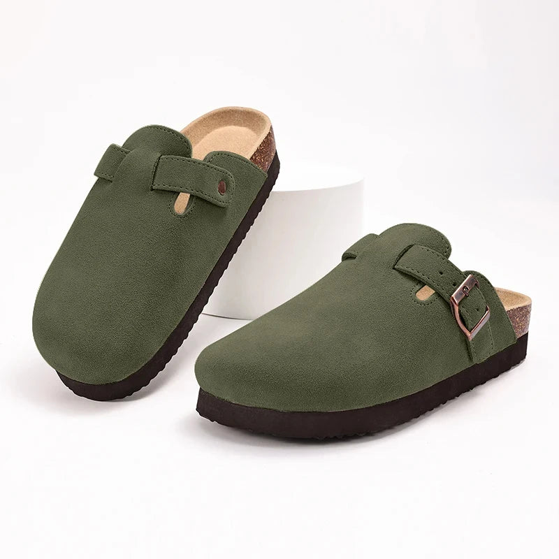 Classic Suede Cork Clogs