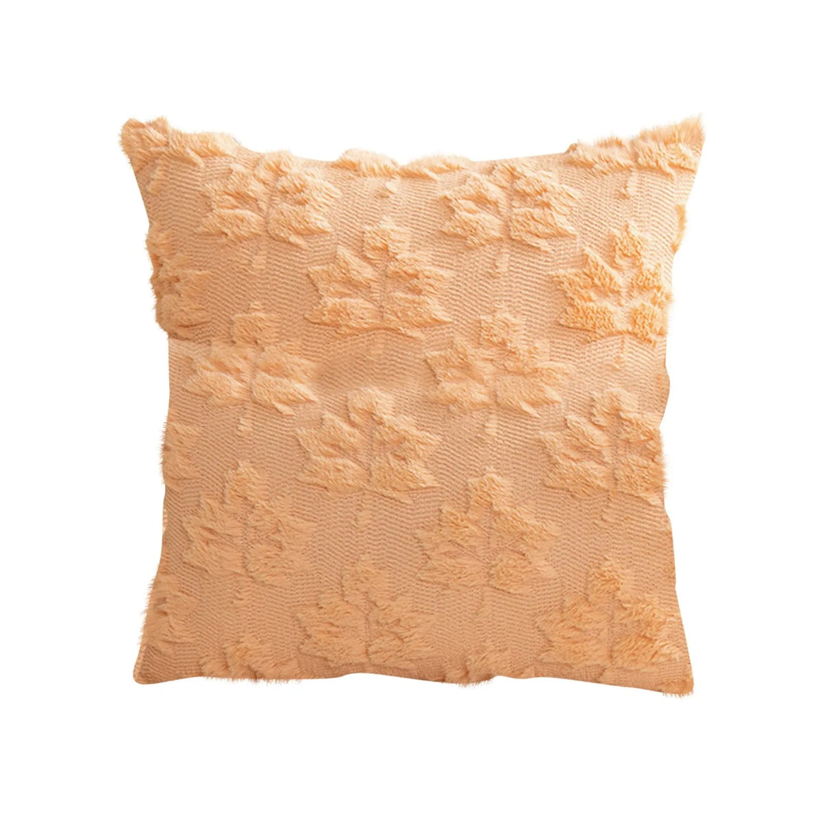 Plush Pumpkin & Snowflake Holiday Pillow Cover