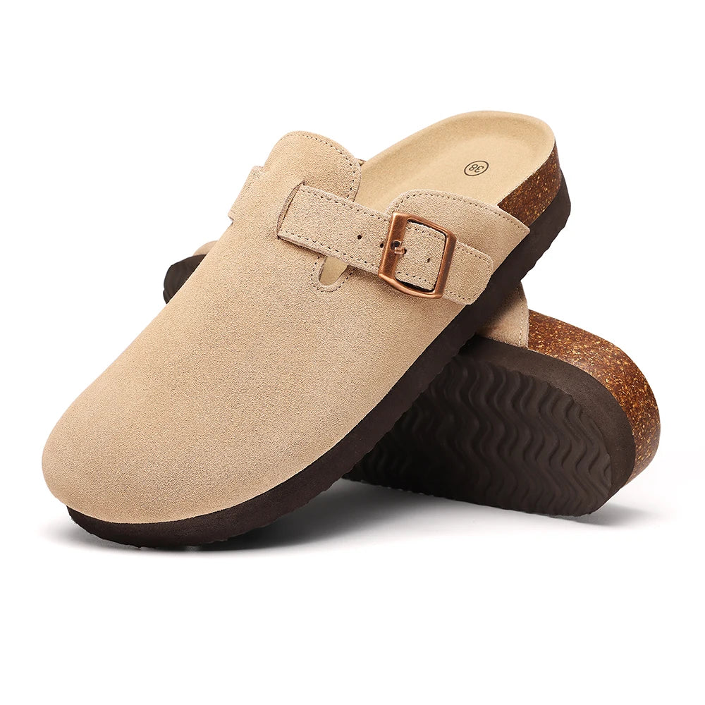 Classic Suede Cork Clogs