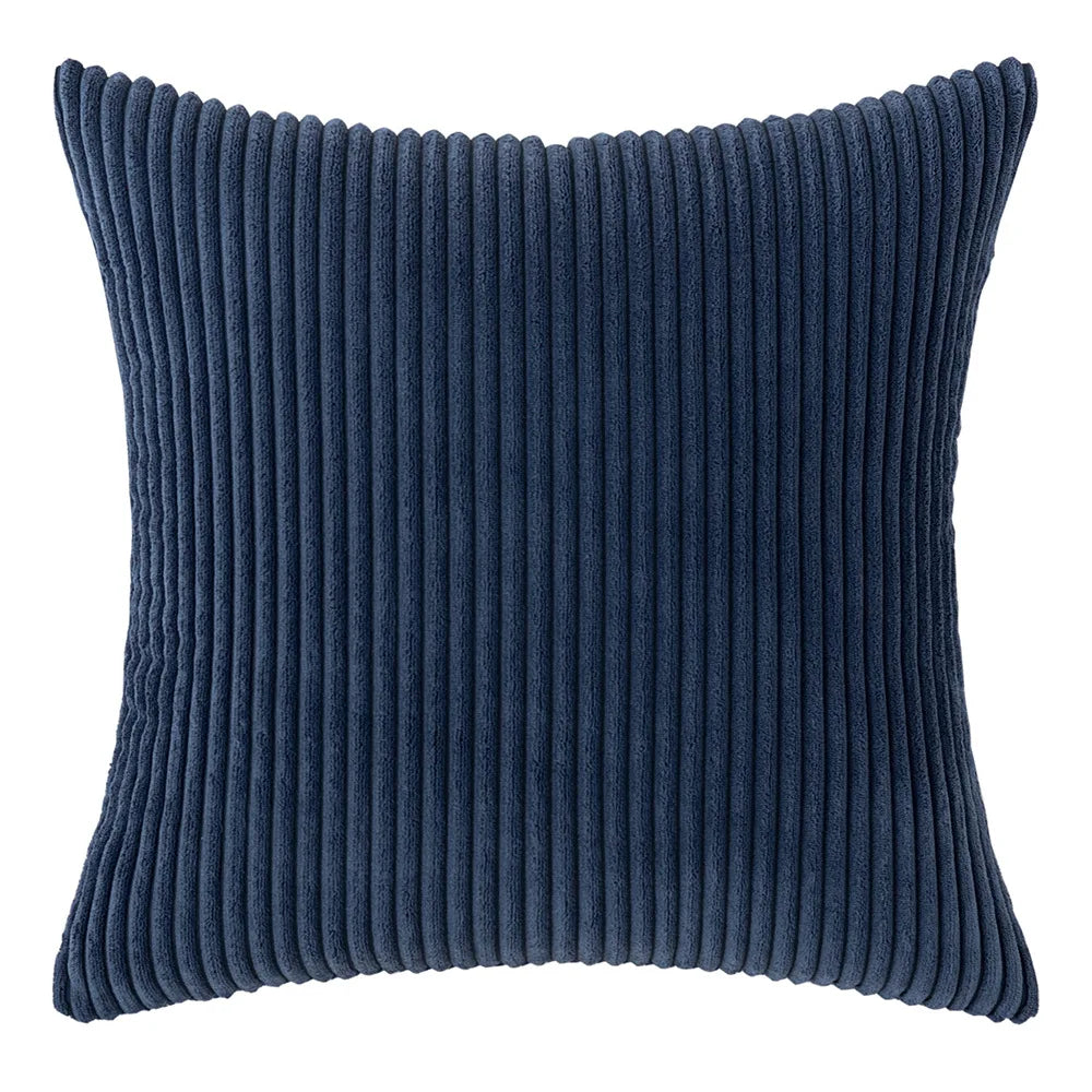 Soft Corduroy Striped Decorative Pillow Cover