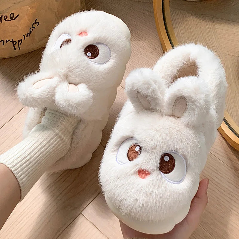 Plush Flannel Home Slippers