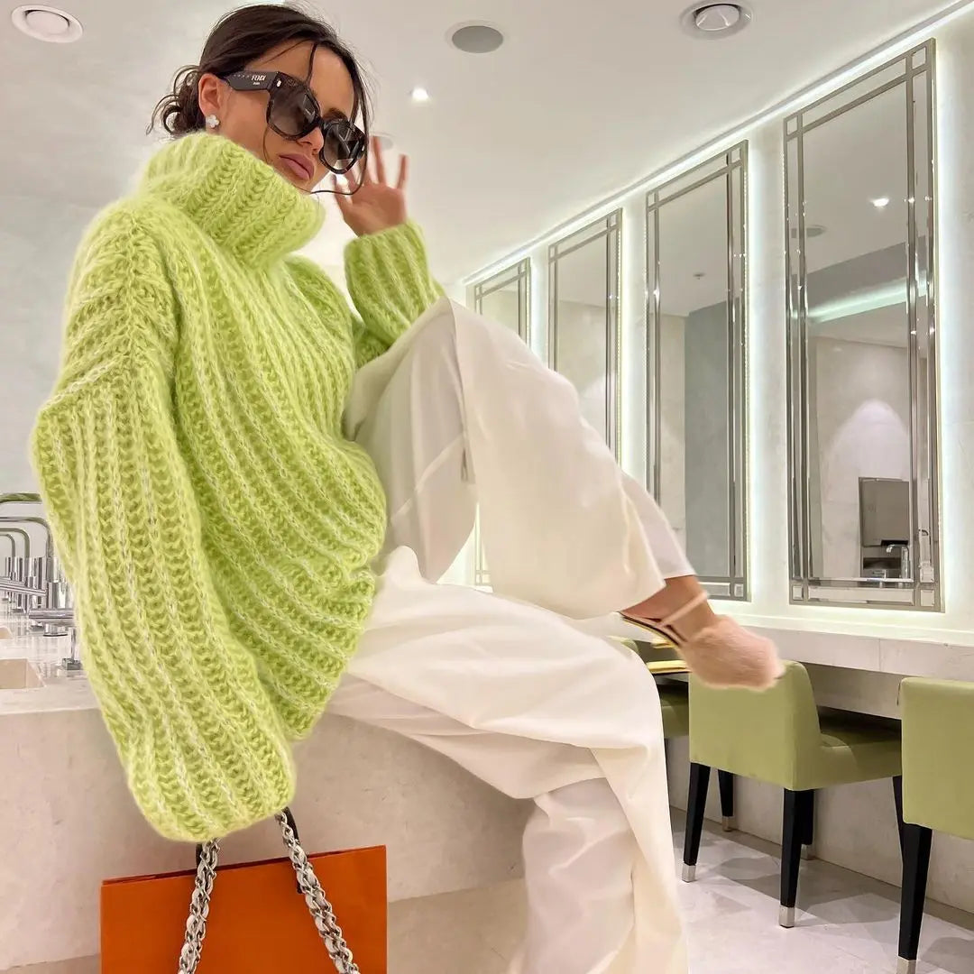 Cozy Turtleneck Knit Sweater