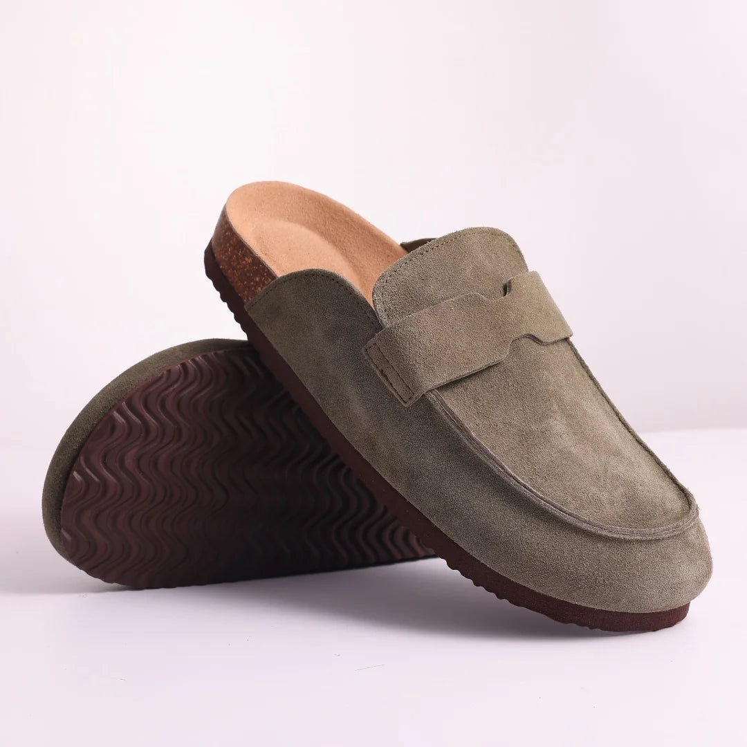Classic Suede Cork Clogs