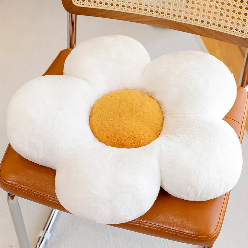 Plush Flower Decorative Cushion
