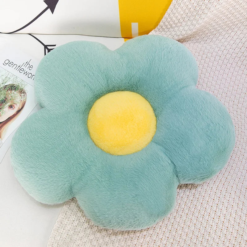 Plush Flower Decorative Cushion