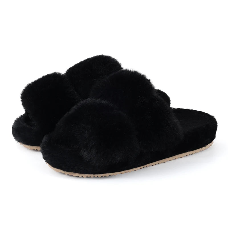 Classic Fuzzy House Slippers