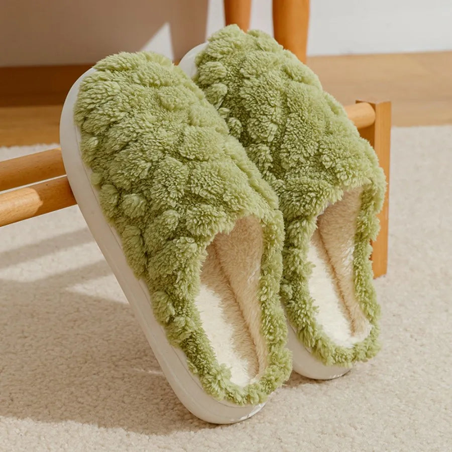 Unisex Warm Plush House Slippers