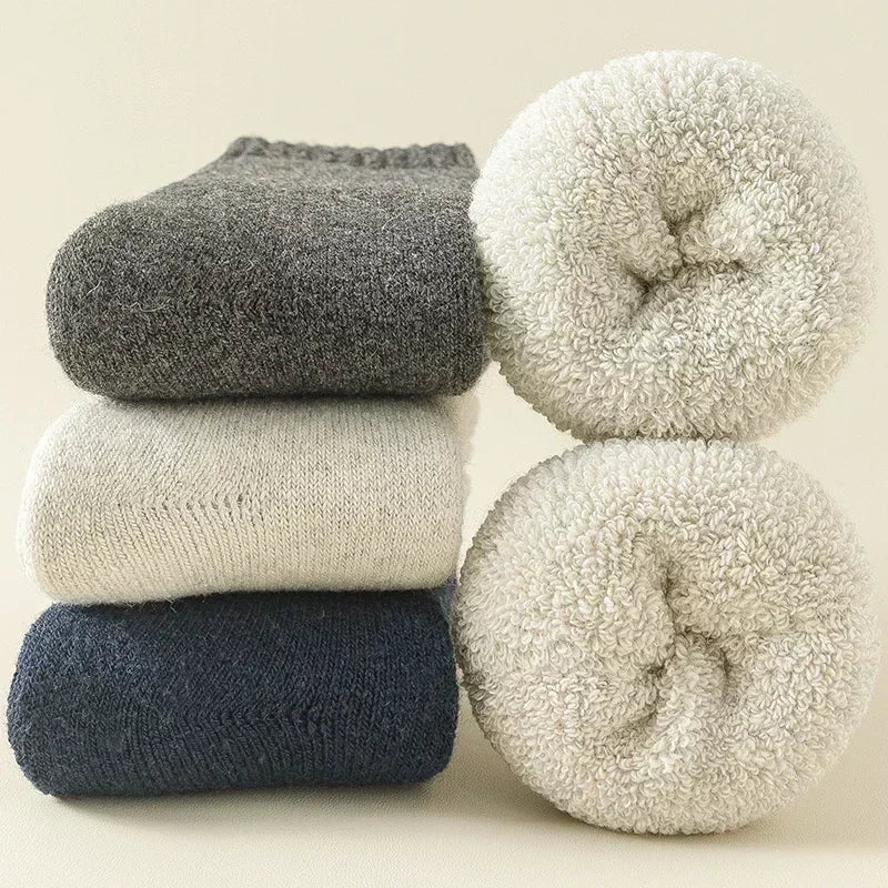 Unisex Wool-Blend Thermal Winter Socks