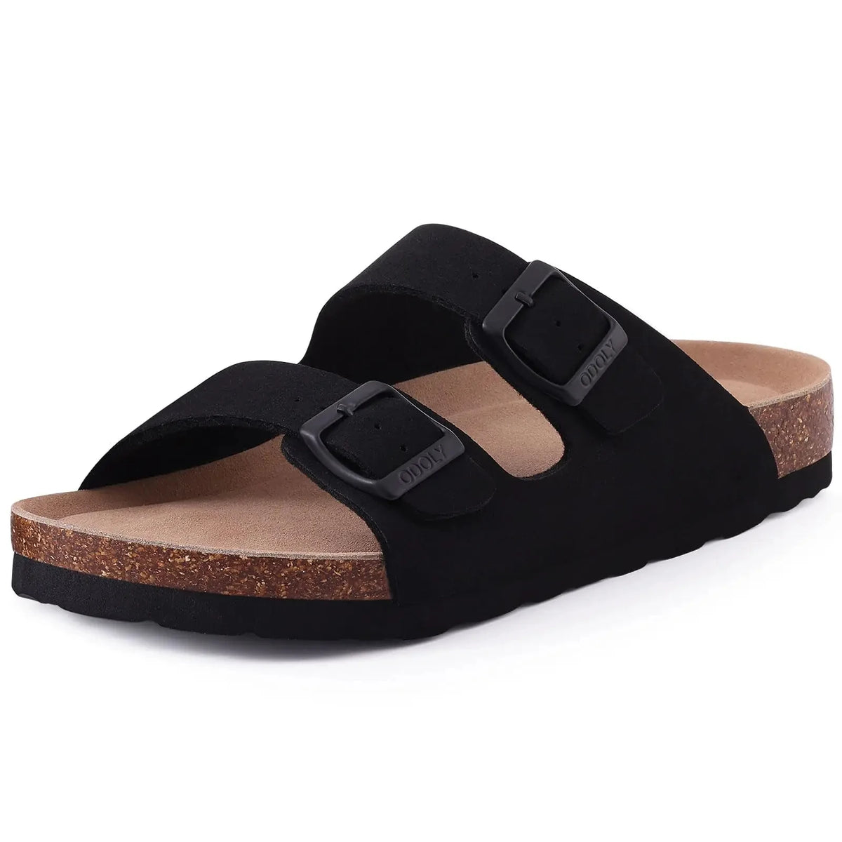 Suede Cork-Sole Clogs