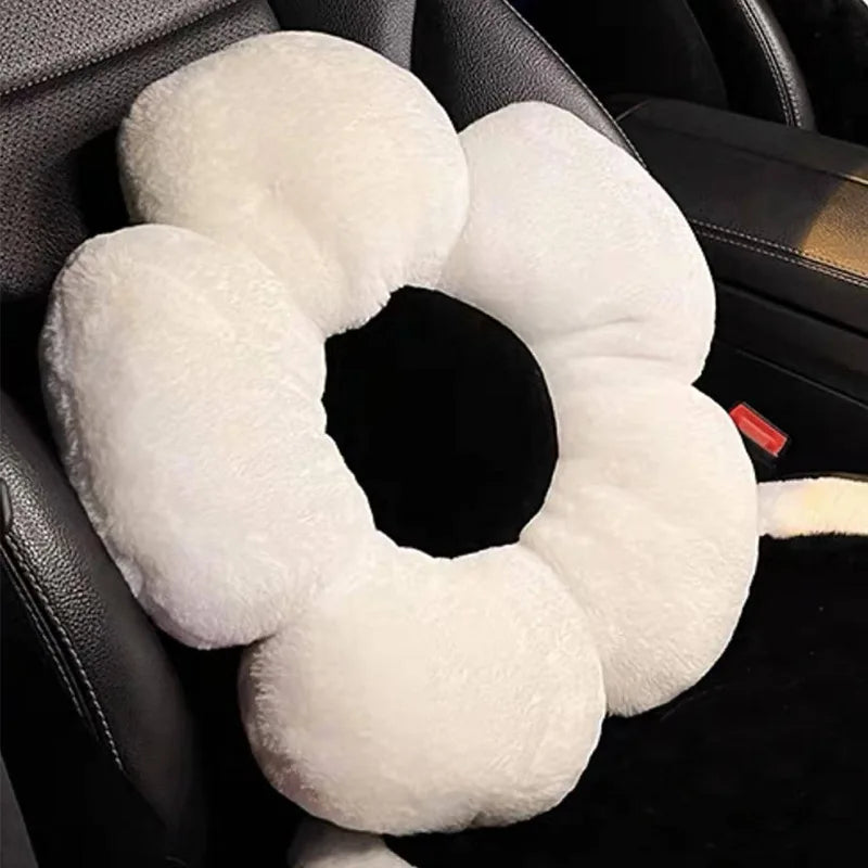 Plush Flower Decorative Cushion